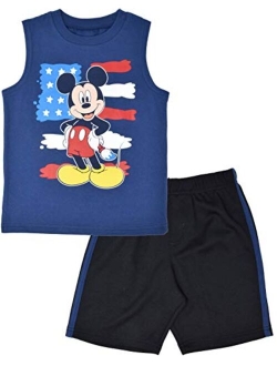 Mickey Mouse Boys Tank Top and Shorts Set