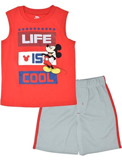 Disney Mickey Mouse Boys Tank Top and Shorts Set