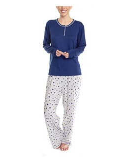 Women's Dreamscape Longsleeve Top and Pajama Bottom Butter Knit Sleep and Lounge Set