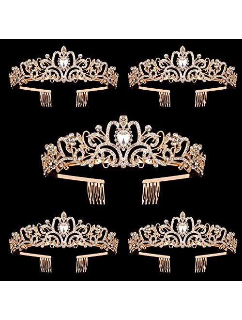 Nljihkure Crystal Tiara Crowns For Women Girls Princess Elegant Crown with Combs Women's Headbands Bridal Wedding Prom Birthday Party