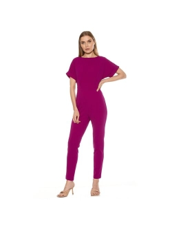 Women's ALEXIA ADMOR Sadie Boatneck Tapered Jumpsuit