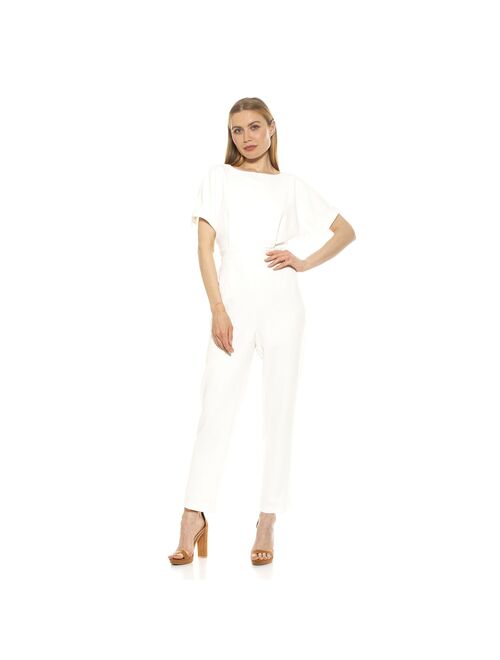 Women's ALEXIA ADMOR Sadie Boatneck Tapered Jumpsuit