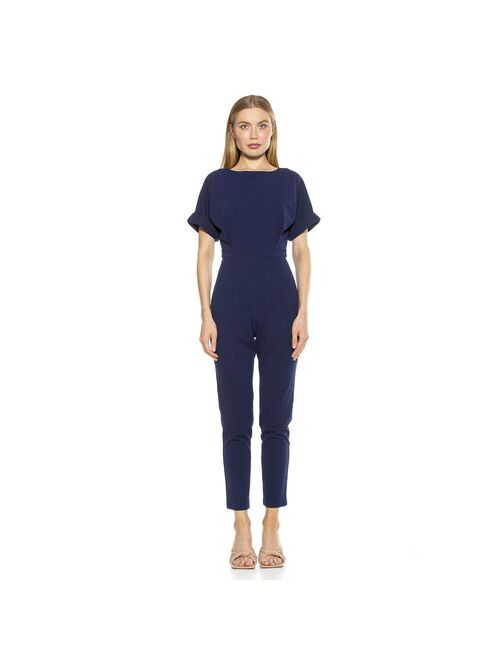 Women's ALEXIA ADMOR Sadie Boatneck Tapered Jumpsuit