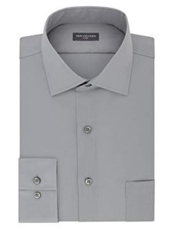 Mens BIG and TALL Dress Shirt Flex Collar Stretch Solid