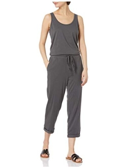 Michael Stars Women's Tank Jumpsuit with Drawstring Waist