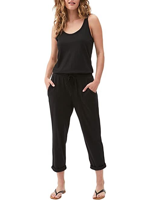 Michael Stars Women's Tank Jumpsuit with Drawstring Waist