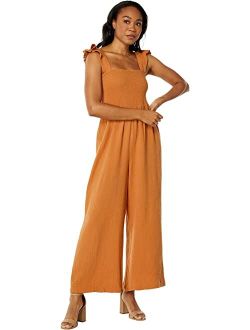 Lightspun Lucie Flutter-Sleeve Jumpsuit