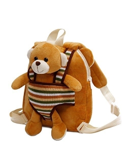 Bag&Carry Cute Dog Toy Toddler Backpack With Leash Kids Stuffed Animal Toy Backpack For Boy Girl Kids Backpacks For Boys And Girls 2 3 4 5 6 Years Old With Plush Toy (pup