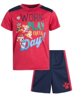 Nickelodeon Boys Paw Patrol Shorts Set 2 Piece T-Shirt and Shorts (Toddler/Little Boy)