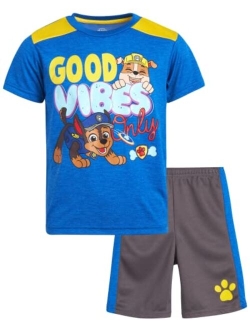 Nickelodeon Boys Paw Patrol Shorts Set 2 Piece T-Shirt and Shorts (Toddler/Little Boy)