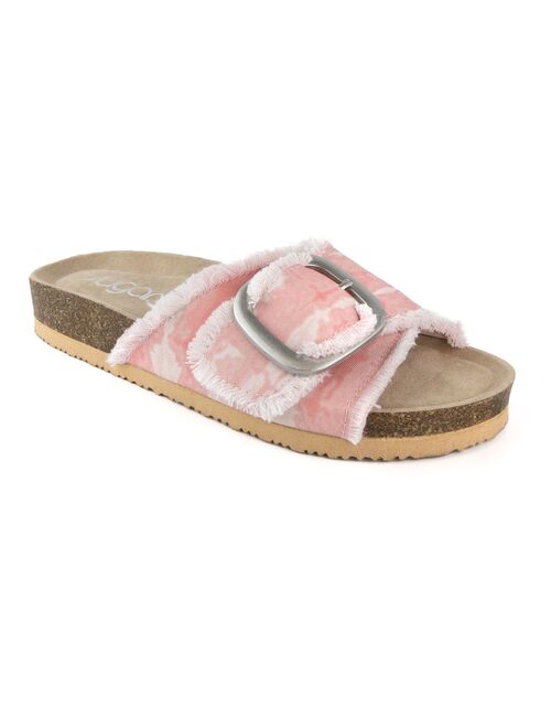 sugar Zerri Women's Buckled Slide Sandals