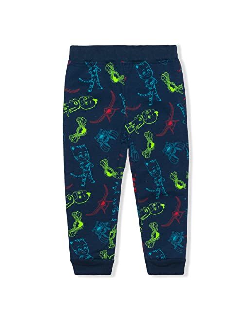 PJ Masks Jogger Set for Boys, Raglan Long Sleeve Tee and Jog Pants for Kids and Toddlers