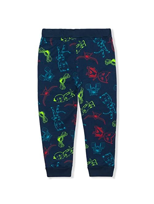 PJ Masks Jogger Set for Boys, Raglan Long Sleeve Tee and Jog Pants for Kids and Toddlers