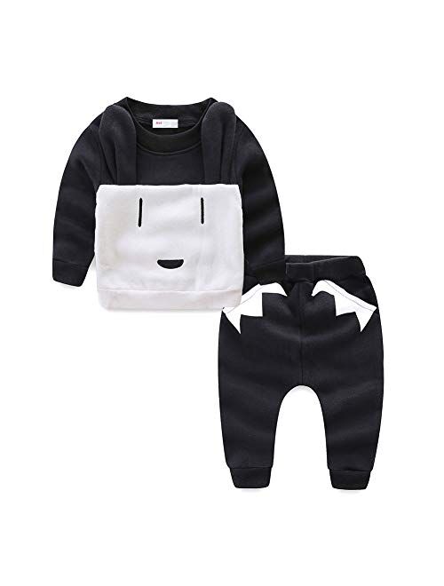 Mud Kingdom Cute Unisex Kids Outfits Pattern Jogging Set