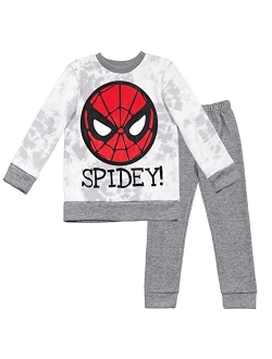 Spider-Man Pullover Sweatshirt and Jogger Pants Set Toddler to Big Kid