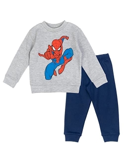 Spider-Man Pullover Sweatshirt and Jogger Pants Set Toddler to Big Kid