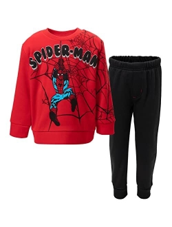 Spider-Man Pullover Sweatshirt and Jogger Pants Set Toddler to Big Kid