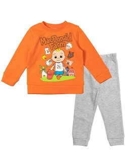 CoComelon Cody JJ Fleece Pullover Sweatshirt and Jogger Pants Set Infant to Toddler