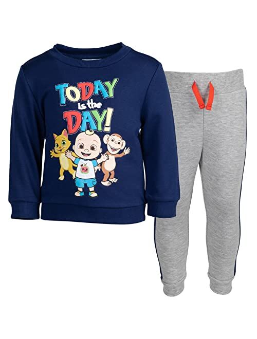 CoComelon Cody JJ Fleece Pullover Sweatshirt and Jogger Pants Set Infant to Toddler