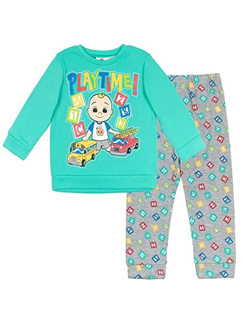 CoComelon Cody JJ Fleece Pullover Sweatshirt and Jogger Pants Set Infant to Toddler