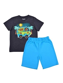 Scooby-Doo Warner Bros Scooby Doo Boy's 2-Piece Scooby Snack Shirt and Short Set