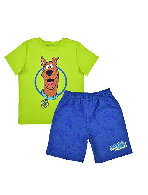 Scooby-Doo Warner Bros Scooby Doo Boy's 2-Piece Scooby Snack Shirt and Short Set