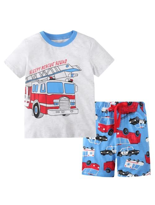 Mssmart Toddler Boy Clothes Kids Summer Cotton Clothing Sets Little Boys Outfits Size 2-7T