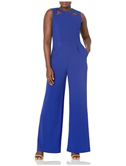 Calvin Klein Women's Sleeveless Jumpsuit with Cut Outs