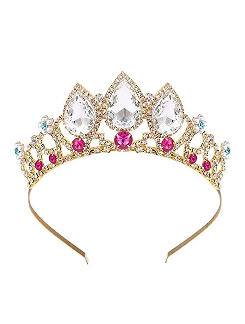 Tiaras for Girls, Didder Princess Crown and Tiaras for Little Girls Tiara, Princess Tiara Crystal Crown for Girls Birthday