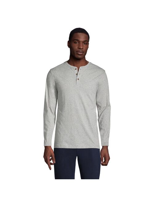 Big & Tall Lands' End Classic-Fit Supima Jersey Henley