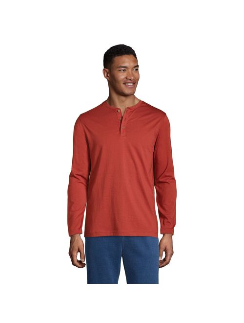 Big & Tall Lands' End Classic-Fit Supima Jersey Henley