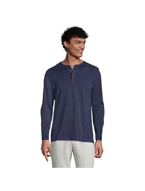 Big & Tall Lands' End Classic-Fit Supima Jersey Henley