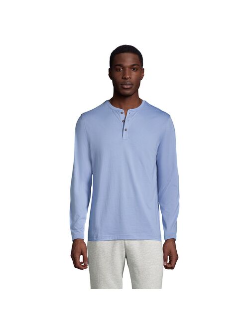 Big & Tall Lands' End Classic-Fit Supima Jersey Henley