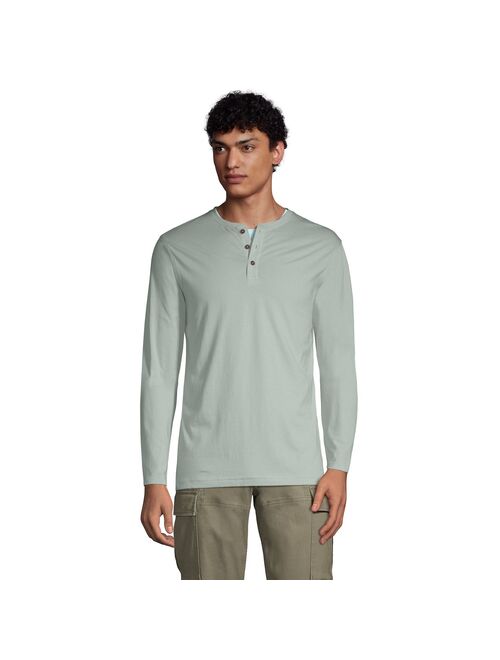 Big & Tall Lands' End Classic-Fit Supima Jersey Henley