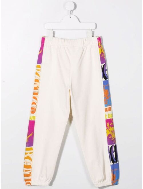 Stella McCartney Kids logo-print drawstring track pants