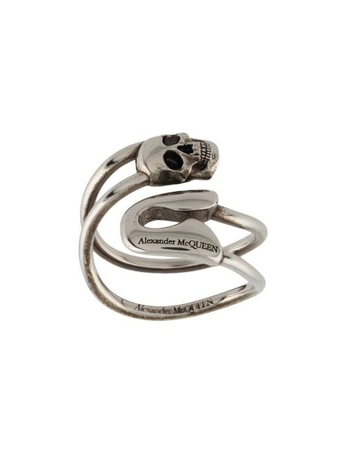 Alexander McQueen safety pin ring