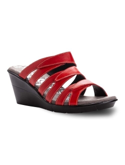 Lexi Women's Leather Wedge Sandals