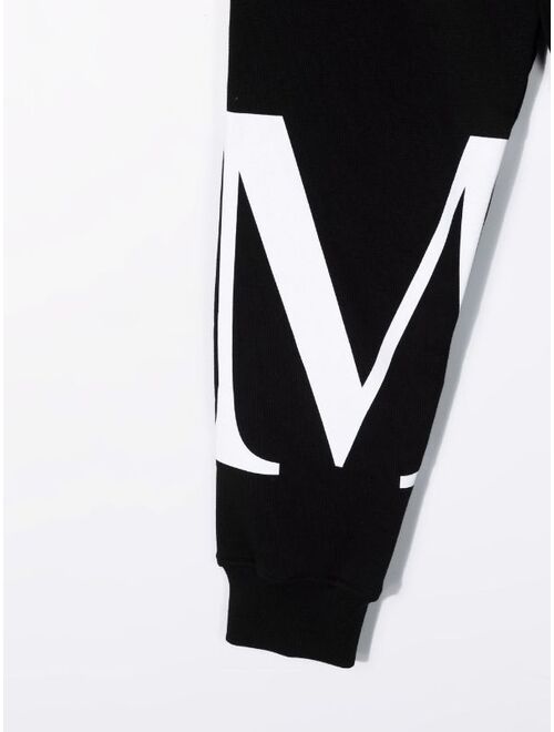 MSGM Kids logo-print cotton track pants