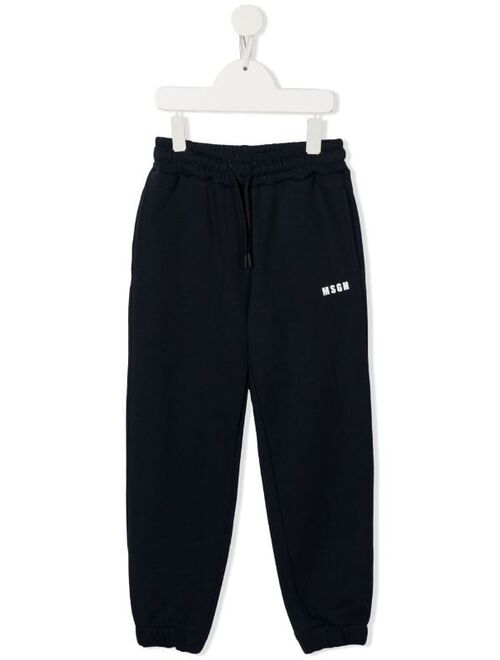 MSGM Kids logo-print track pants