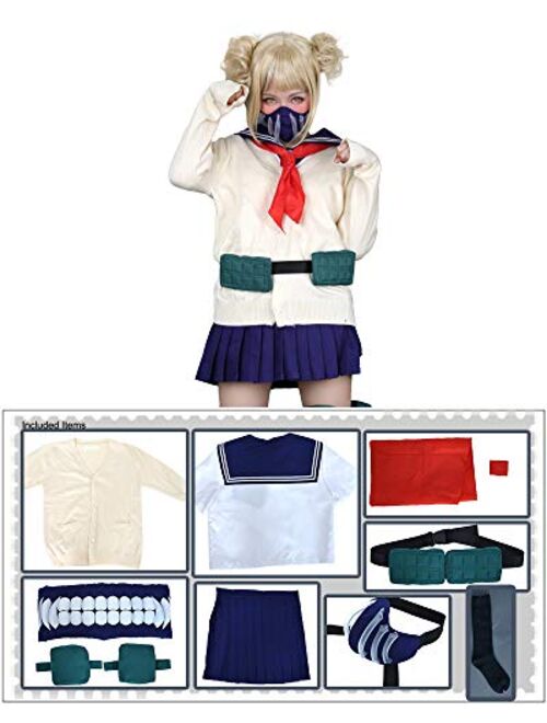 Miccostumes Women's Deluxe Full Set Anime JK School Uniform Cosplay Costume Outfit