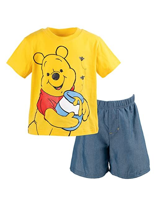 Disney Winnie the Pooh Graphic T-Shirt and Shorts Set Infant to Little Kid