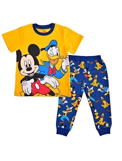 Boy's Mickey and Friends 2-Piece Character Shirt and Jogger Pant Set