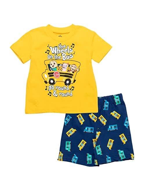 CoComelon Tomtom Yoyo JJ Graphic T-Shirt French Terry Shorts Outfit Set Infant to Toddler