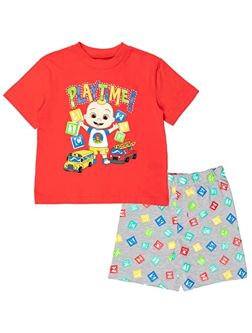 CoComelon Tomtom Yoyo JJ Graphic T-Shirt French Terry Shorts Outfit Set Infant to Toddler