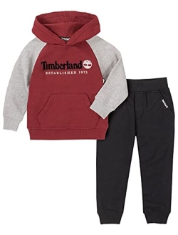 Boys' 2 Pieces Hooded Pullover Pants Set