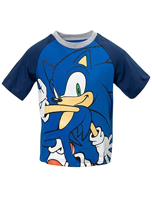 SEGA Sonic the Hedgehog Boys Graphic T-Shirt and French Terry Shorts Set