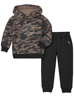 Boys' 2 Pieces Hooded Pullover Pants Set