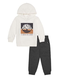 Boys' 2 Pieces Hooded Pullover Pants Set