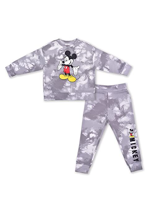 Disney Mickey Mouse Long Sleeve Shirt and Jogger Pant Set for Boys, Active Wear for Kids