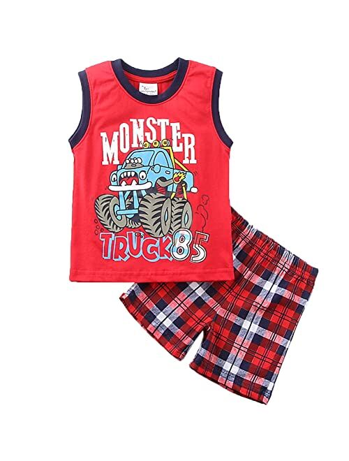 Julerwoo Toddler Boys Shorts Outfit Sets Tshirt & Pant Summer Clothes